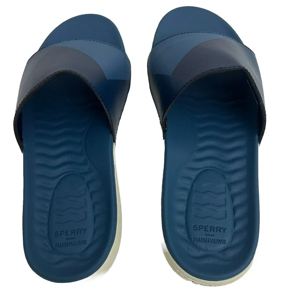Sperry Men's Plushwave‎ Dock Slide Sandal, Color Blue Size 8 New